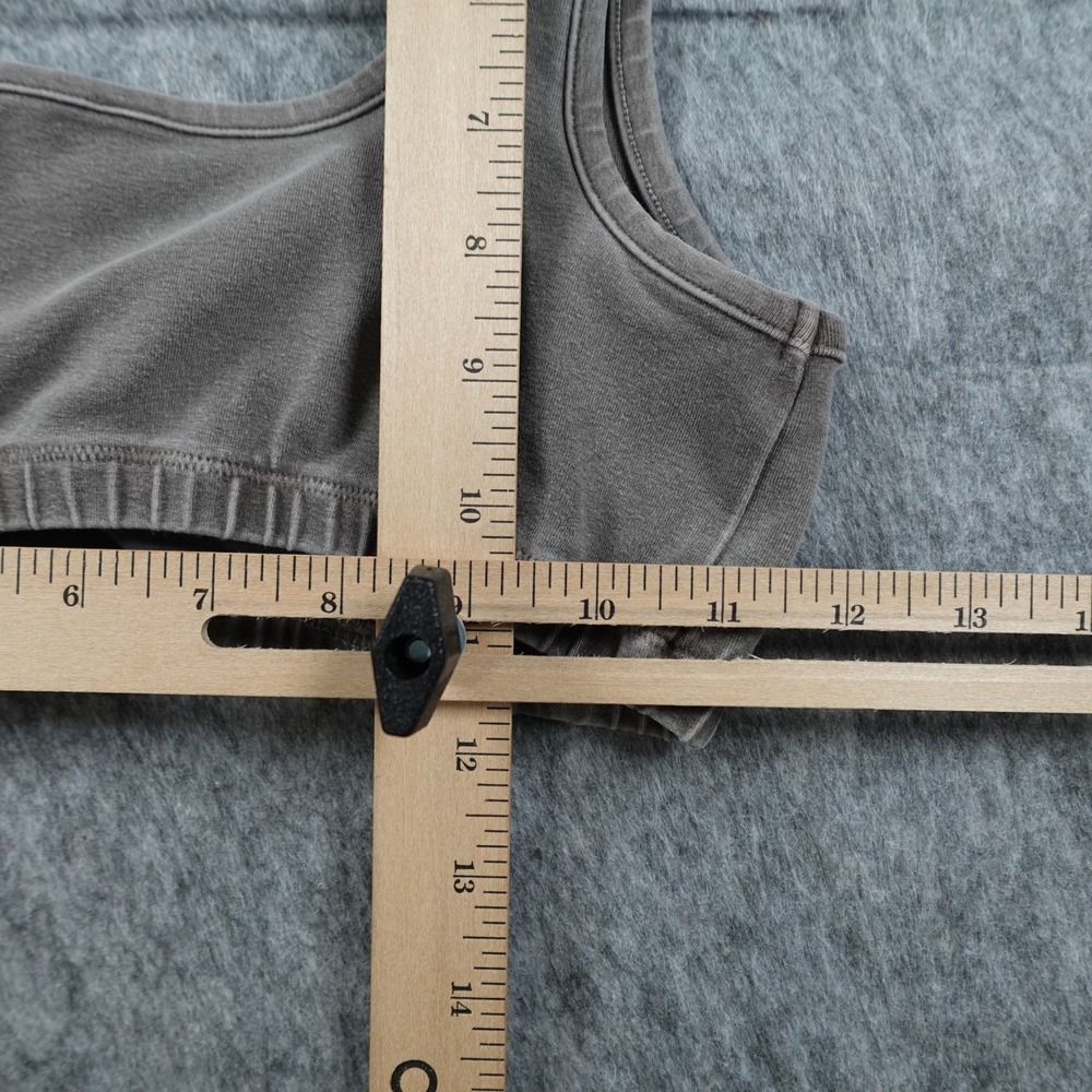 SKIMS Bra Women Medium Brown Cotton Jersey Scoop Neck Bralette Loungewear Top - Picture 7 of 8